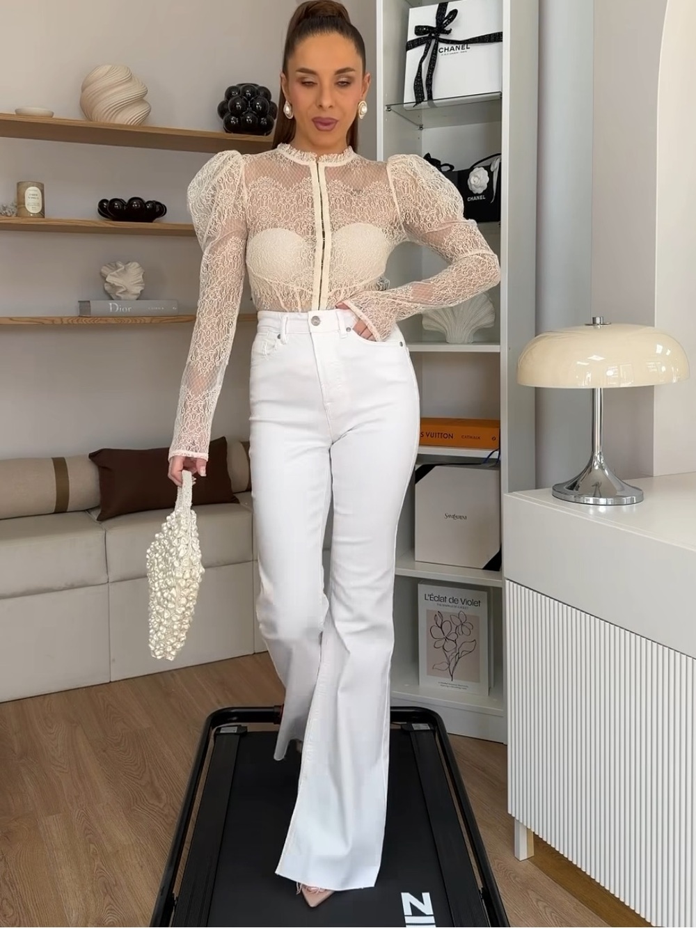 ZARA LACE CORSET JACKET TOP